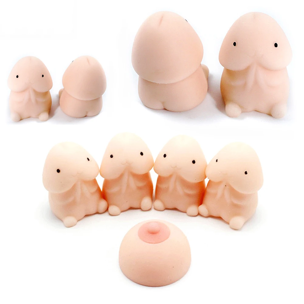 Squishy Penis Shape Toy, Slow Rising, Stress Relief Toys, Slow Rebound, PU Descompressão, Relaxar a Pressão, Presentes Interessantes