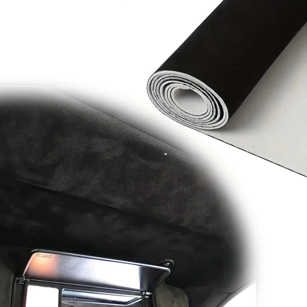 1PC Car Roof Liner Replacement Velvetlike Texture Backing Upholstery Interior Replacement Material Fabrics For Car Repair