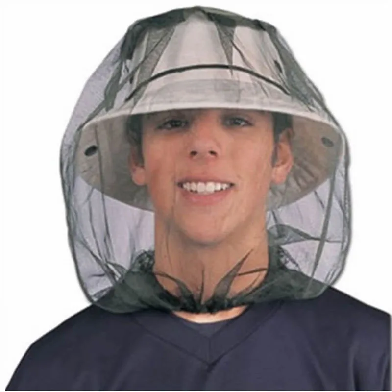 Protettore Cappello da campeggio Face Mesh Mosquito per testa Insetto HOT Travel Ne