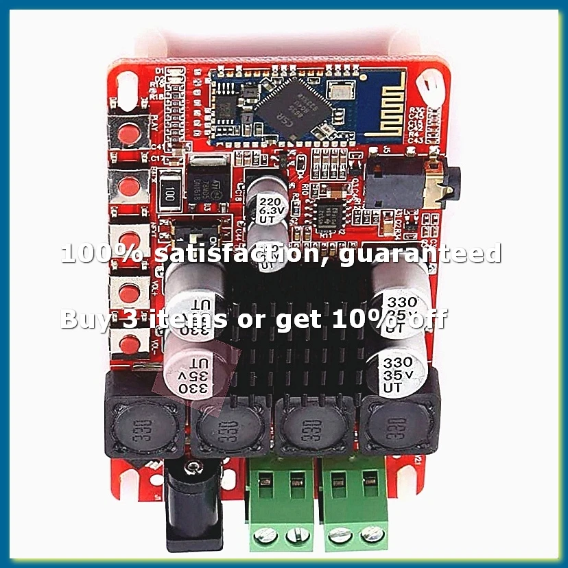 ●TDA7492 50Wx2 Digital Dual Channel Amplifier Module Stereo AMP Board with CSR8635 Bluetooth V4.0 Receiver and Microphone
