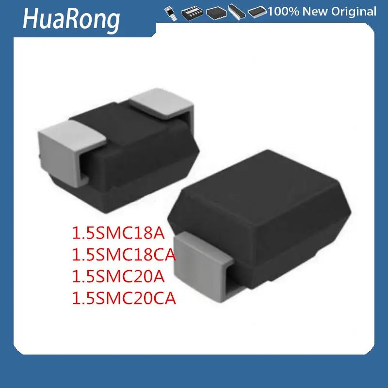 100PCS/LOT     1.5SMC18A    1.5SMC18CA   1.5SMC20A    1.5SMC20CA     18V   20V    1500W    DO-214AB