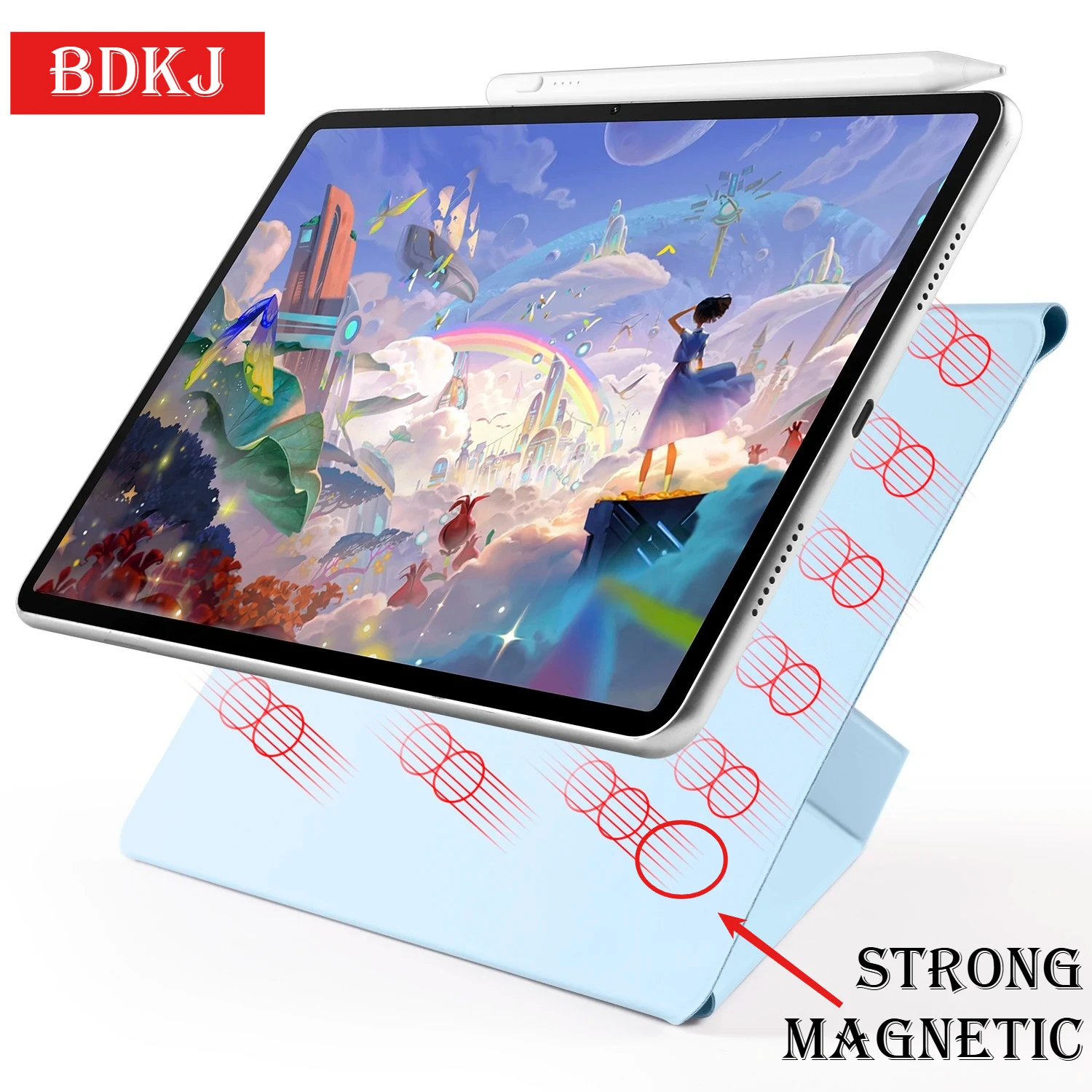 

New Foldable Strong Magnetic Smart Tablet Case for Huawei MatePad 11.5 S Pro 13.2 12.2 Air 12 X 2025 with Auto Sleep Stand Cover