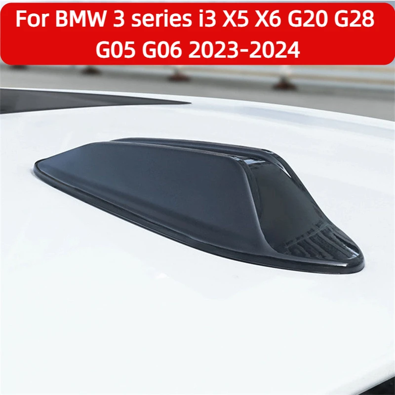 

Car Shark Fin Antenna Cover carbon fiber pattern Antenna Decoration Cover For BMW 3 series i3 X5 X6 G20 G28 G05 G06 2023-2024