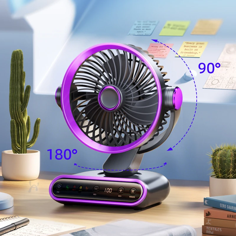 

Portable Mini Desktop Fan Quiet USB Rechargeable Small Cooling Fan for Office Desk Household Use
