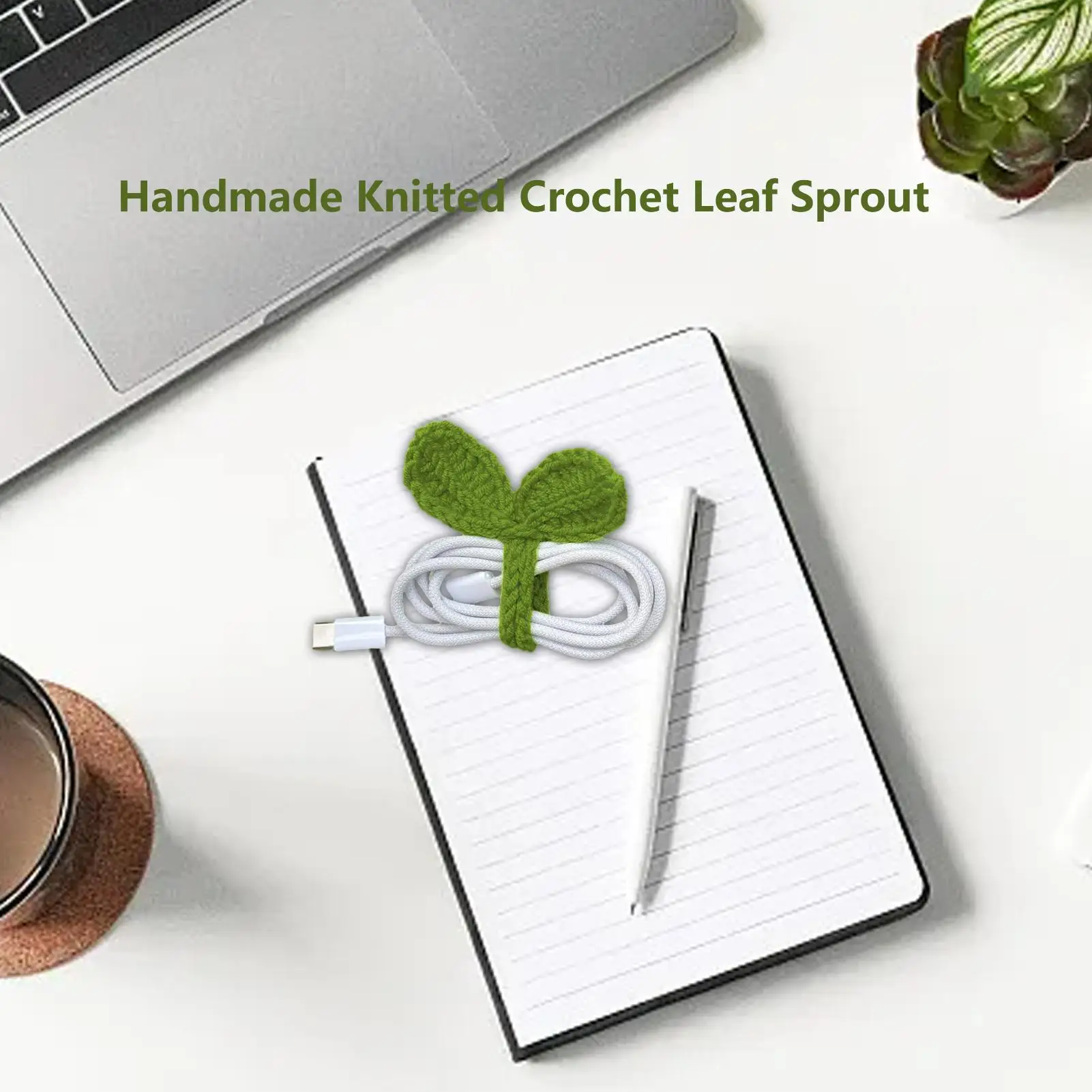 Вязаный крючком лист ручной работы, многофункциональная закладка, декор в виде листьев, зеленые аксессуары для вязания крючком, подарок для рукоделия для праздников, Новый год