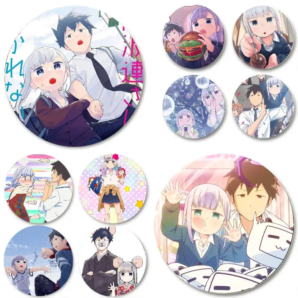 Anime Aharen San Is Indecipherable Pins Brooch Cartoon Badge For Friend Backpack Clothes Collect Accessories Jewelry Gift