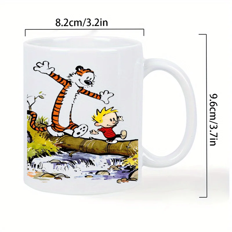 Calvin and Hobbes Mug: Classic Comic Design - Perfect Gift for Coffee Lovers and Fans, Unique and Cozy