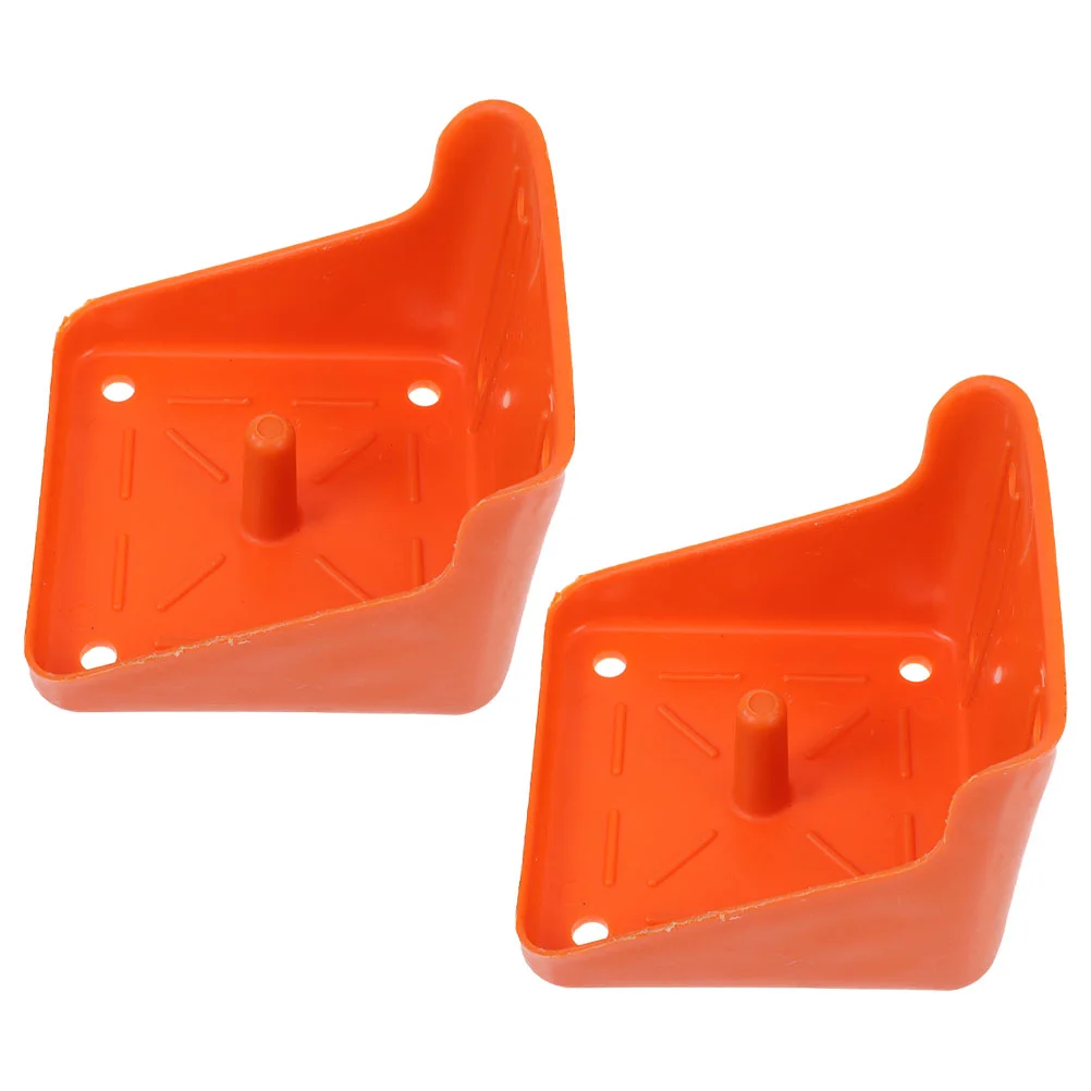 

2 Pcs Tray Sheep Salt Holder Pet Container Cattle Mineral Lick Livestock Block Supply Food Trays
