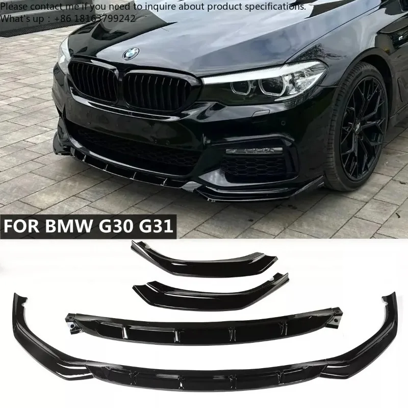 

For BMW 5 Series G30 G31 520i 530i 540i M-Sport 2017-2020 Car Front Bumper Lip Spoiler Splitter Diffuser Bodykits Tuning Apron