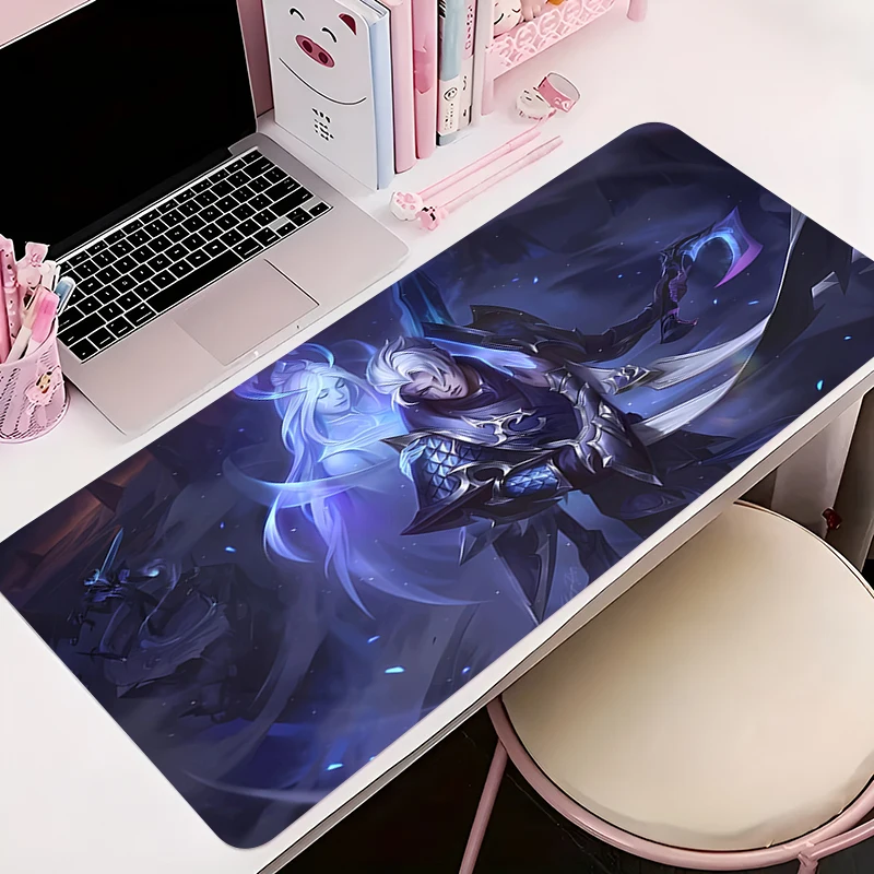 

Mouse Pad Office PC Accessories Keyboard Mat Anime Pattern Anti-slip Rubber Aphelios L-league Of Legends Mousepad Gamer Desk Mat