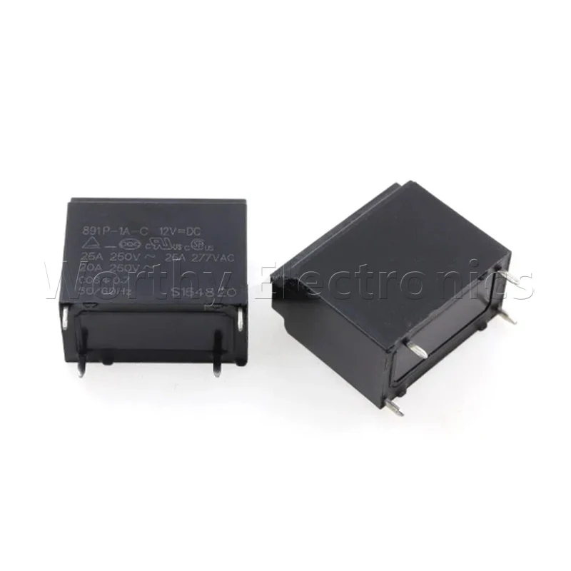 Free shipping 10pcs/lot relay 12VDC 25A 4PIN 891P-1A--C