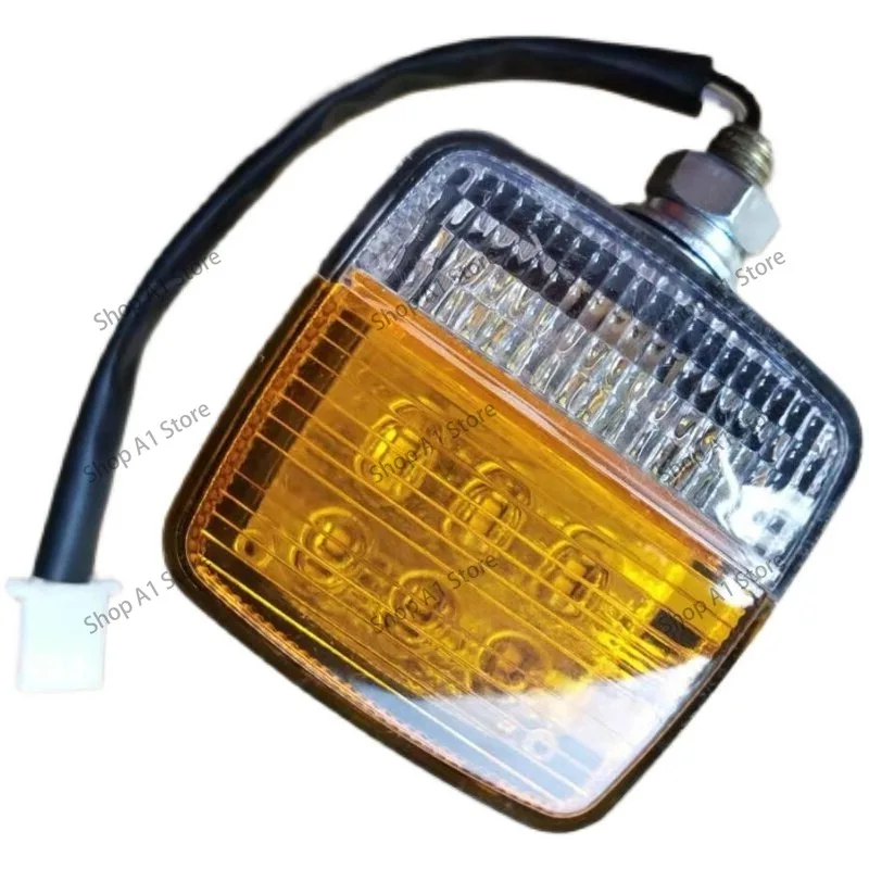 2pc Forklift LED Turn Signal Front Light, Double-sided Square, Headlight Assembly, Suitable for Hangzhou Fork Heli Longgong