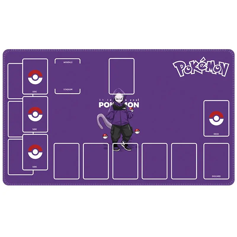 600X350X2Mm Diy Ptcg Charizard Mew Leuke Kaart Battle Mat Ptcg Jigglypuff Enkele Speler Bordspel kaart Battle Card Pad Gift Speelgoed