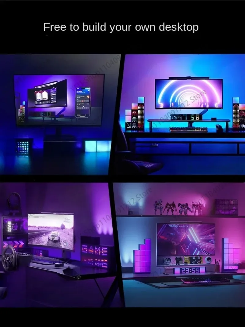 Smart LED Cube Light Cube Dot Matrix Colorful Color Changing Desktop Ambience