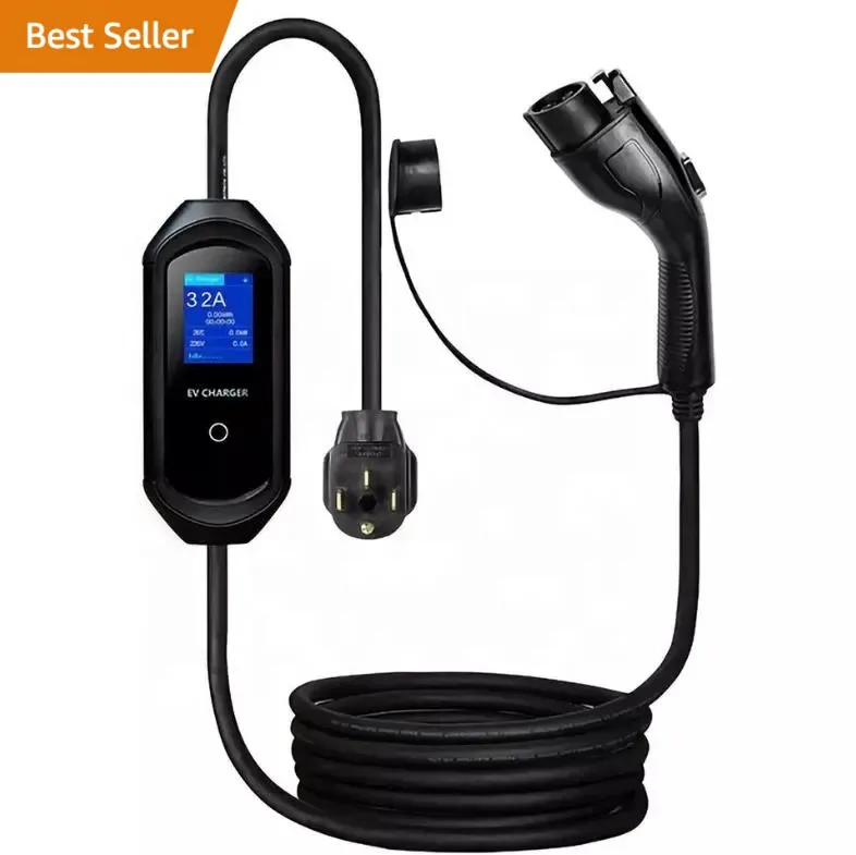 Adjustable Portable EV Charger Type 2 7KW 16A 32A 3 Plugs Electric Vehicle Car Charger