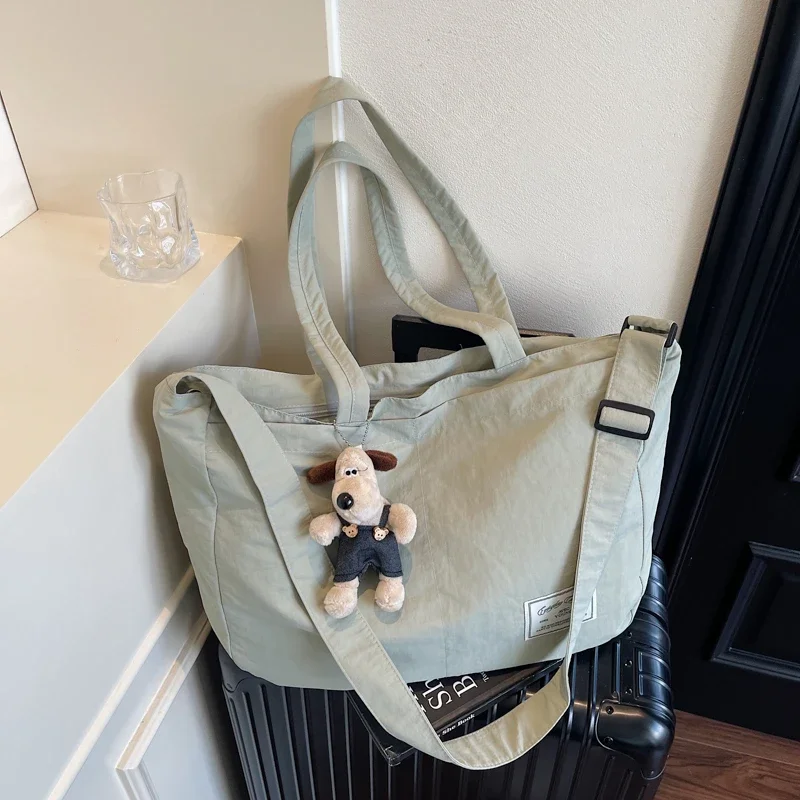 

Solid Colors Zipper New Nylon Commuting Shoulder Bags Temperament Versatile 2025 Hot Sale Large Capacity Bags for Women