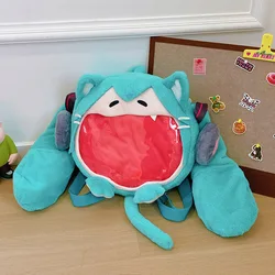 Hatsune Miku Bolsa de Ombro para Crianças, Pacote Doloroso Kawaii, Mochila de Pelúcia Anime, Mochila Estudantil, Brinquedo Presente, 2024