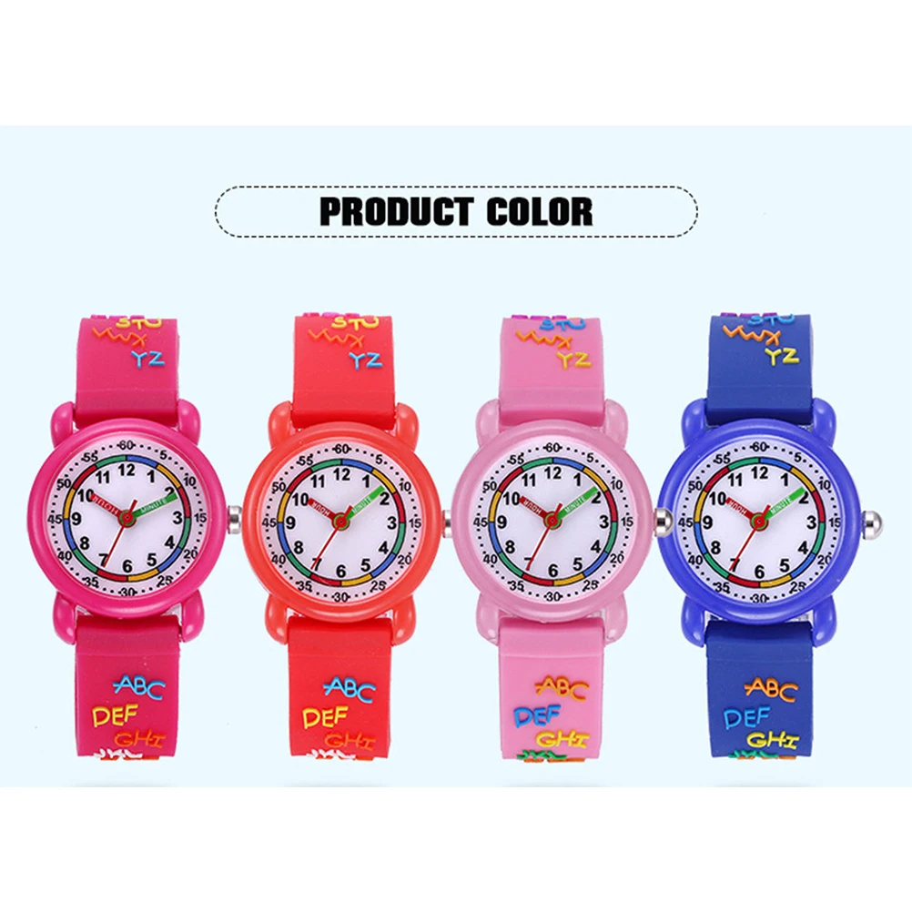 

1pc 'S 3D Cartoon Watches Waterproof s Wristwatch With Precise Quartz Movement Adorable Design For s Red Blue