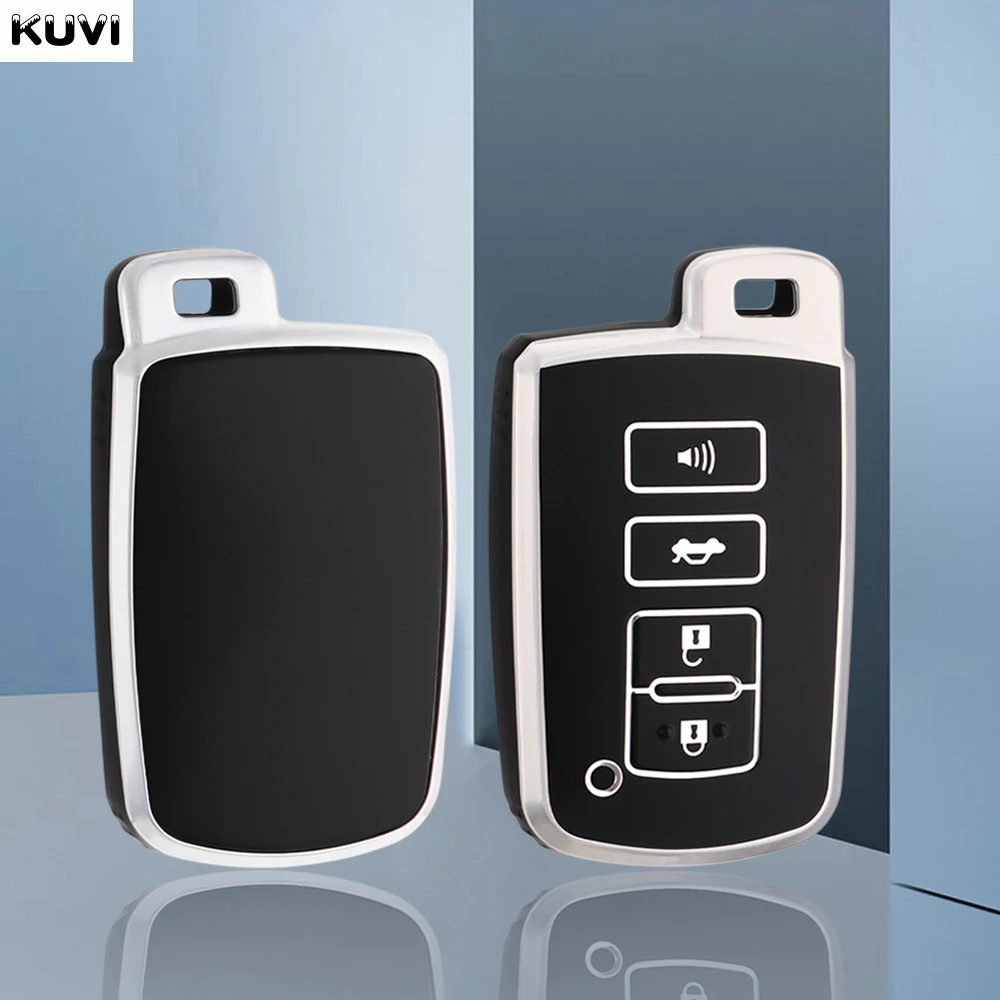 TPU 4 Tasten Auto Fernbedienung Schlüssel etui Abdeckung für Toyota Camry Corolla Rav4 Highlander Avalon 2014-2017 Shell Halter Anhänger Zubehör