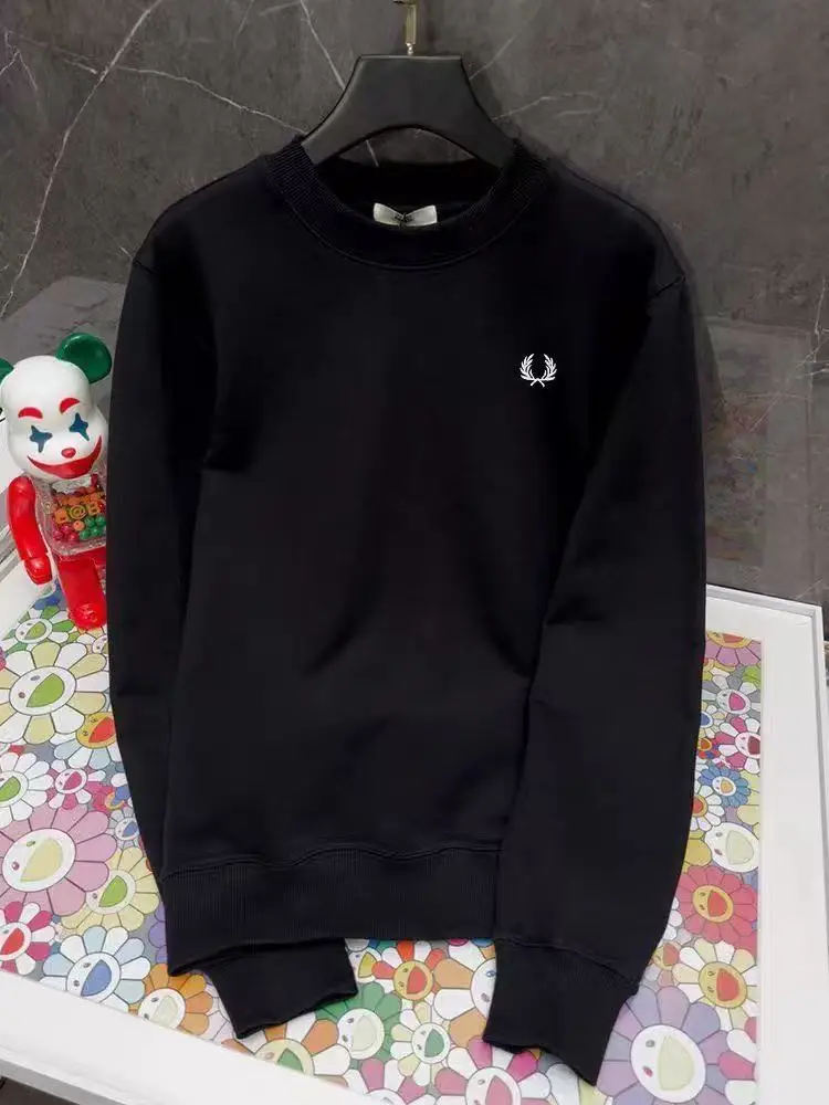 Fred Perry Embroidered 100%Cotton T-shirt - High-end, pure color, simple logo. Fashionable and versatile.
