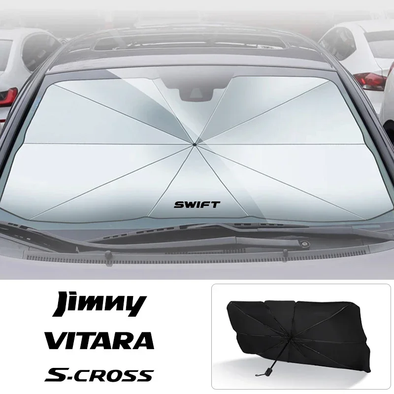 Car Front Shading Car Windshield Sunshade Umbrella For Suzuki Jimny Grand Vitara Equator Ignis Baleno Sx4 Swift Alto accessories