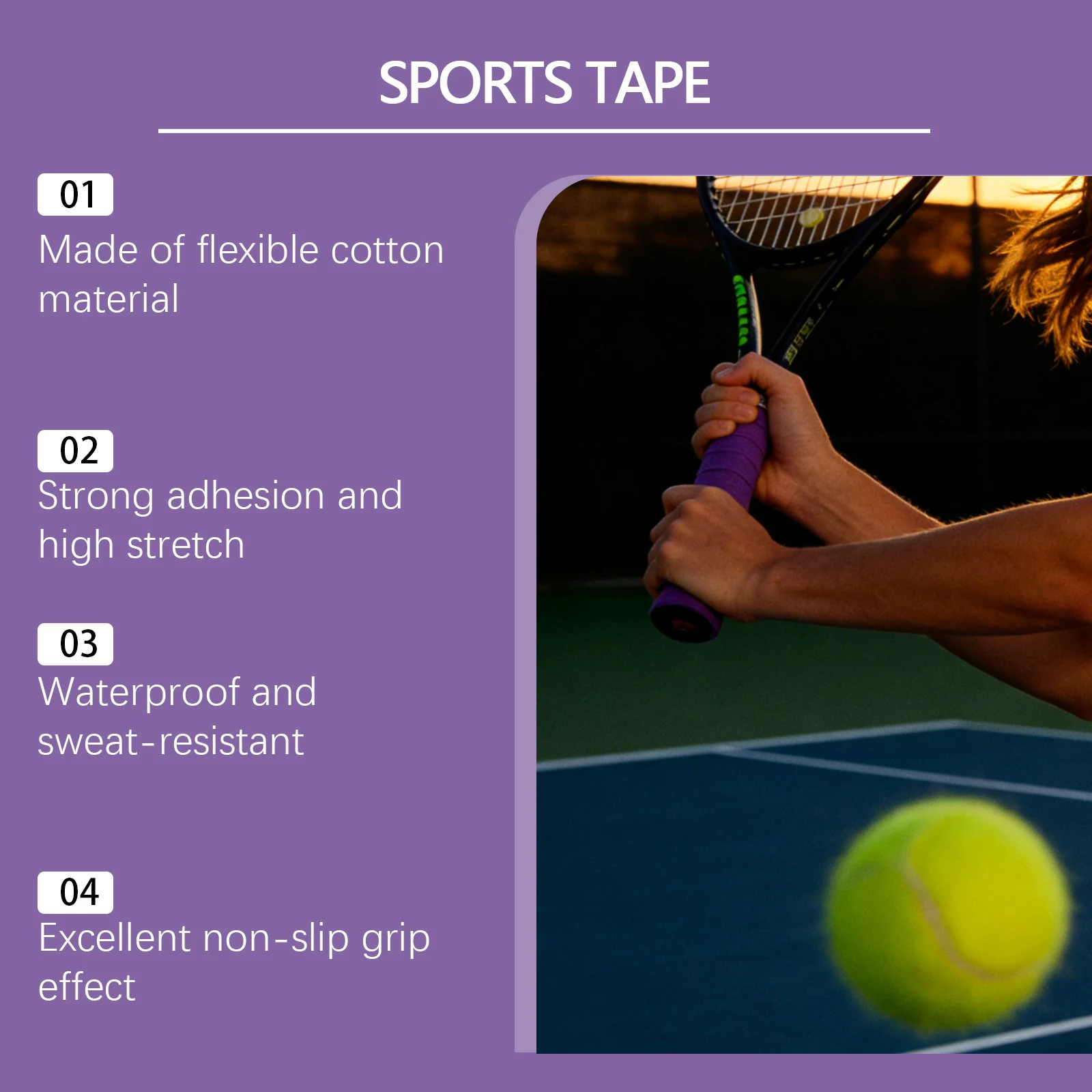 Sports Anti-Slip Tape - Increases Adhesion and Stability, Provides Friction for Sports Accessories, Non-Slip Grip Tape