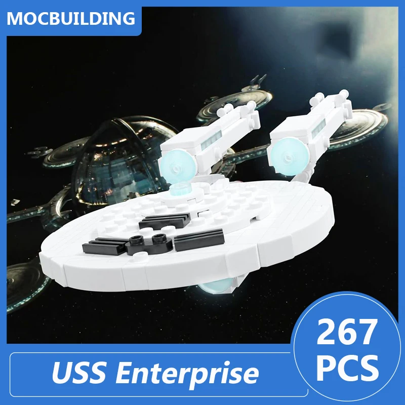 USS Enterprise E & F & NX-01 & Kelvin Timeline Series Moc Building Blocks Diy Assemble Bricks Space Educational Toy Gifts 272PCS