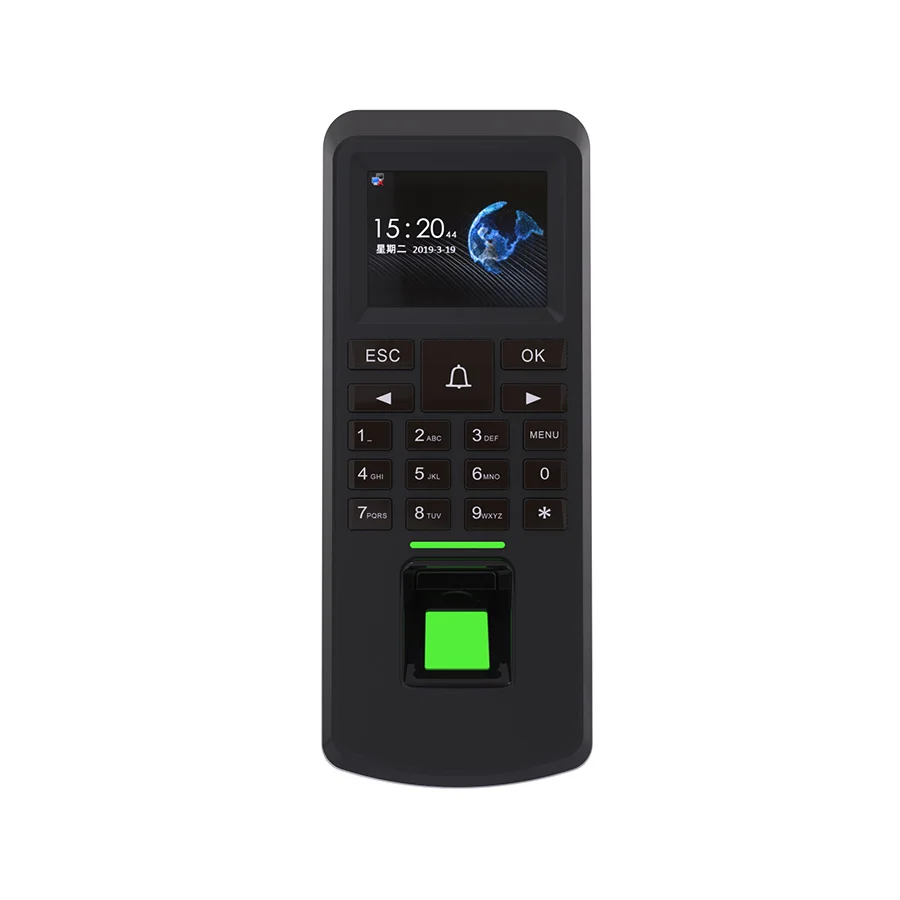 2026 Hot！1.8 Inch Tcp Ip Wifi Rs485 Fingerprint Biometric Door Controller Access Control And Time Attendance Terminal System