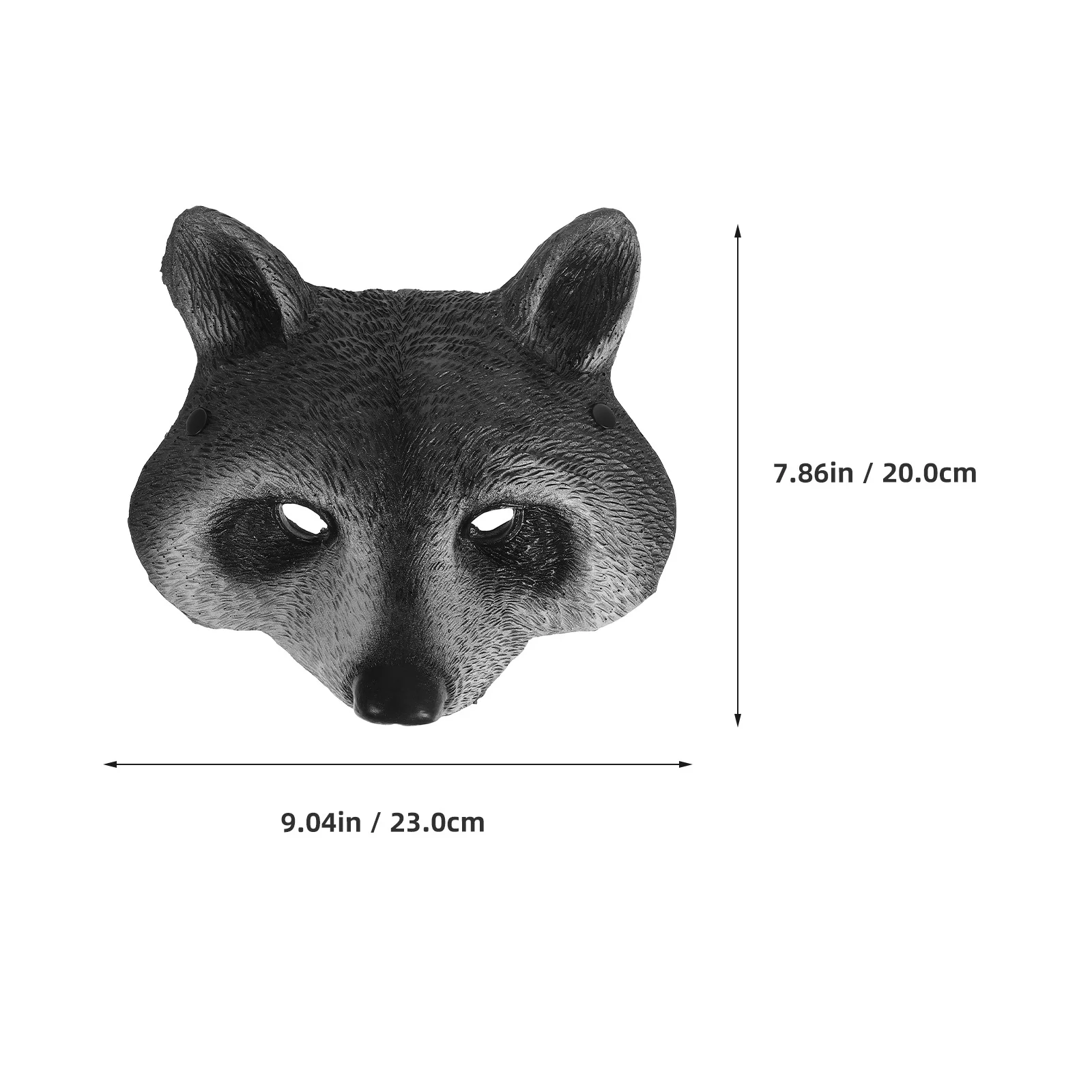 Maschera per il viso in maschera di animali realistici di procione per costume di Halloween Maschera spaventosa in maschera per feste cosplay per adulti