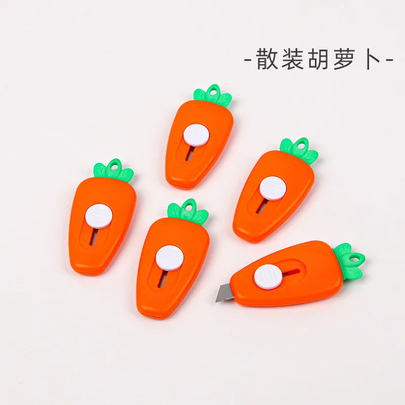 One. Mini portable art knife trumpet mini cute shape express box knife sharp. Random color