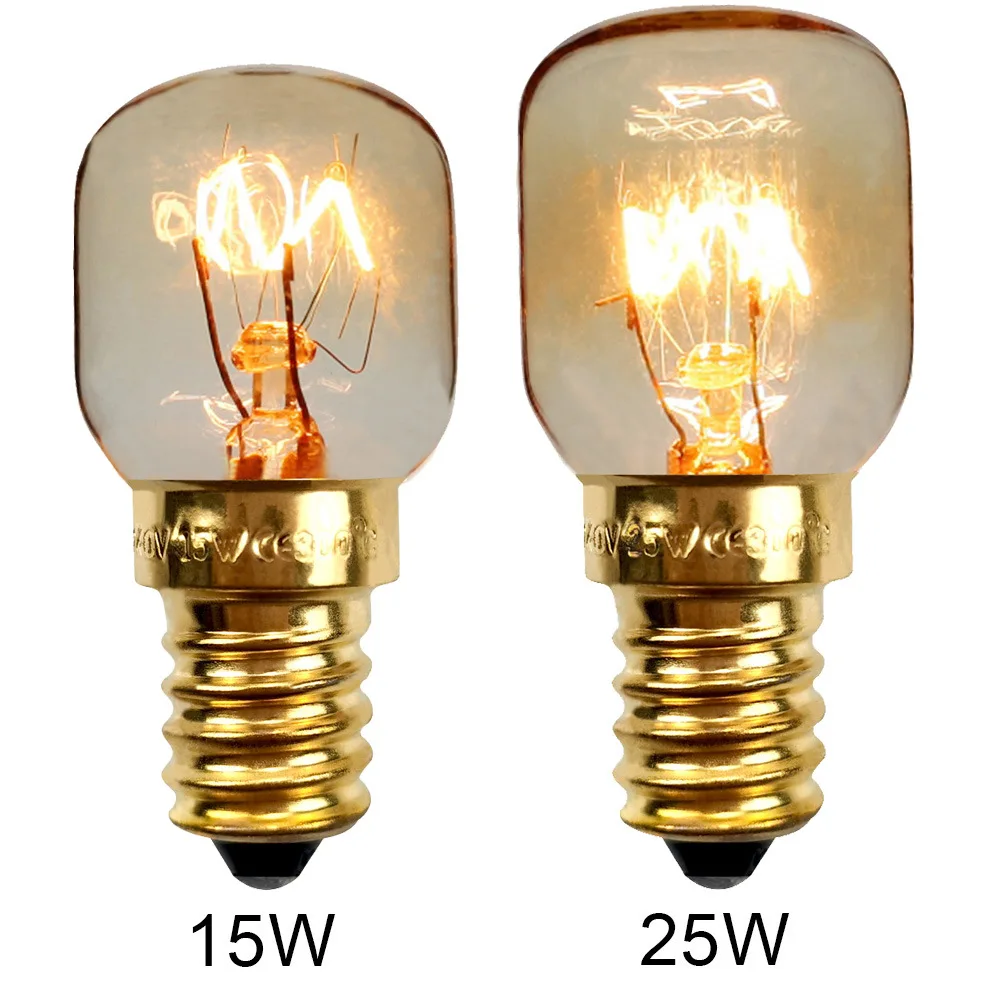 High temperature resistance 300 degrees Low temperature refrigerator light  E14 oven lamp Mini Oven Cooker Bulb Steam Light Bulb