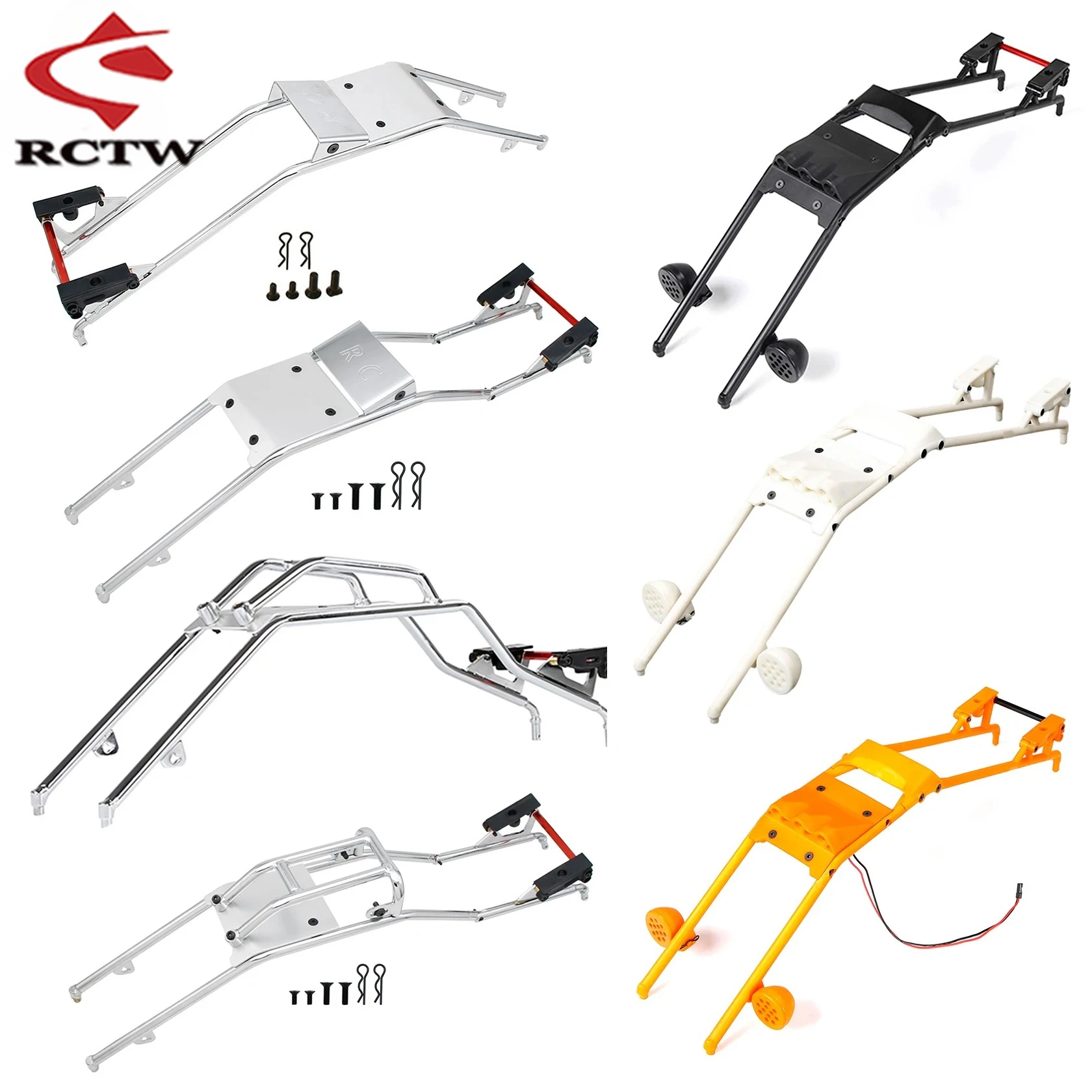 フレームキット、ルーフブラケット、ハンドル、センターロールバーブレース 1個入り 1/5 HPI ROFUN KM ROVAN BAJA 5B SSパーツ用