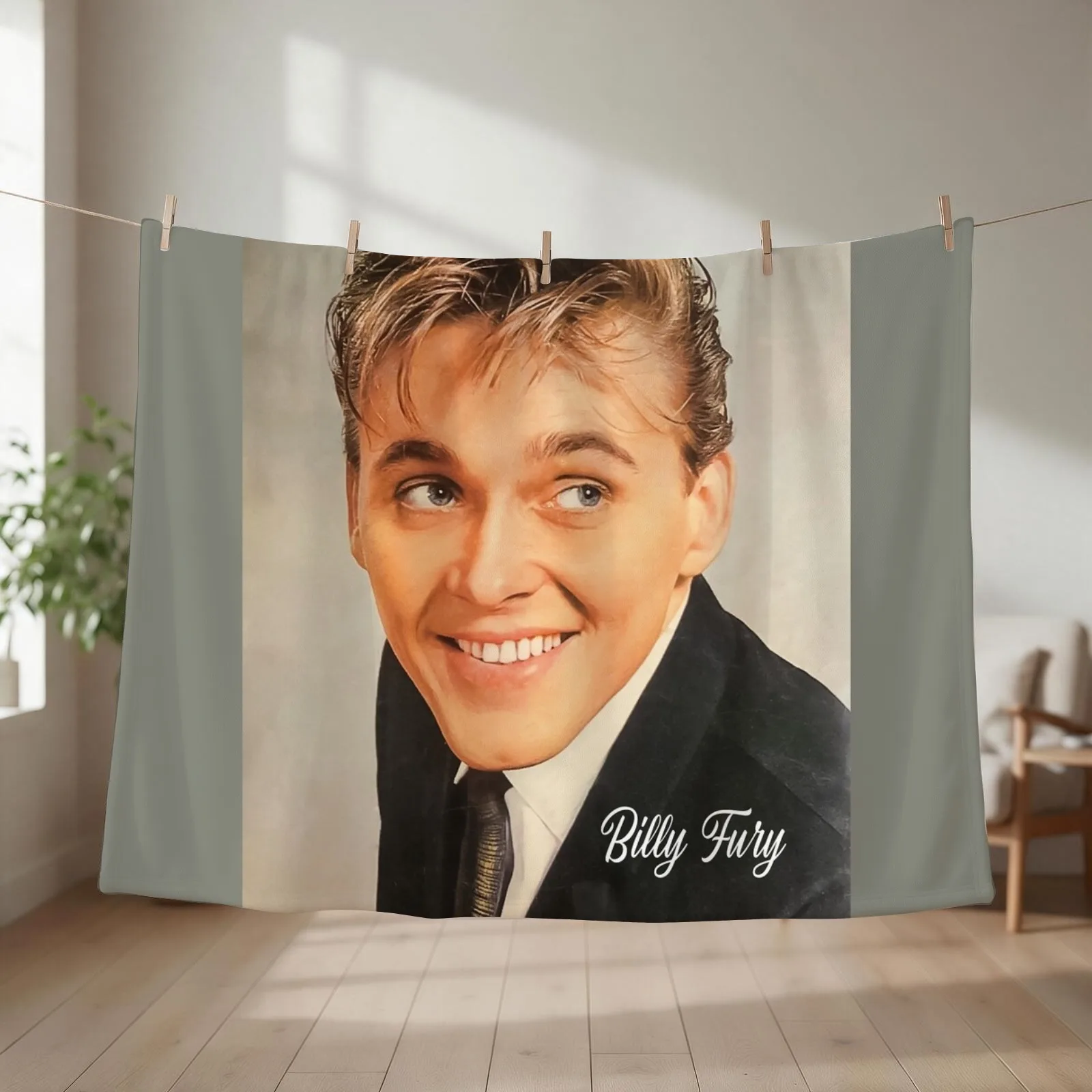 Billy Fury Throw Blanket couch cozy soft plush fuzzy picnic outdoor blanket
