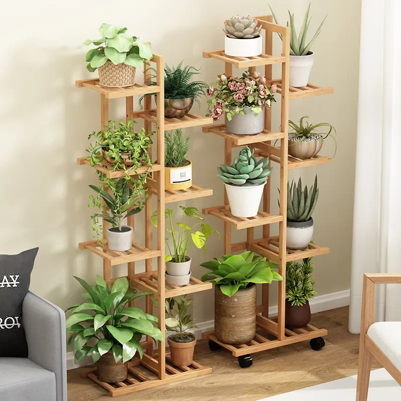 Floor to Ceiling Plant Stand Metal Flower Pot Rack for Living Room Balcony Greenery Storage Shelf Home Decor Organizer
