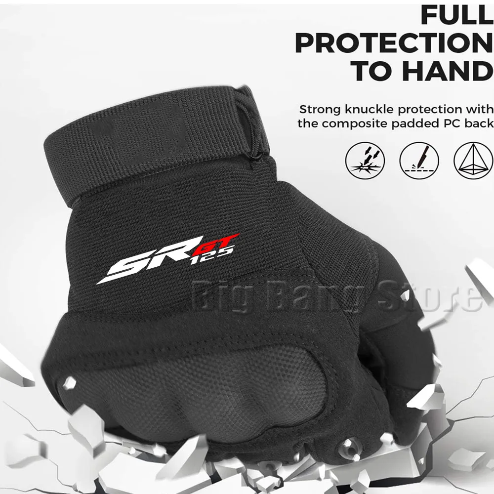 For SRGT125 SR GT 125 2016-2022 2024 2025 Motocross Motorbike Motorcycle Off-Road Moto Racing Gloves