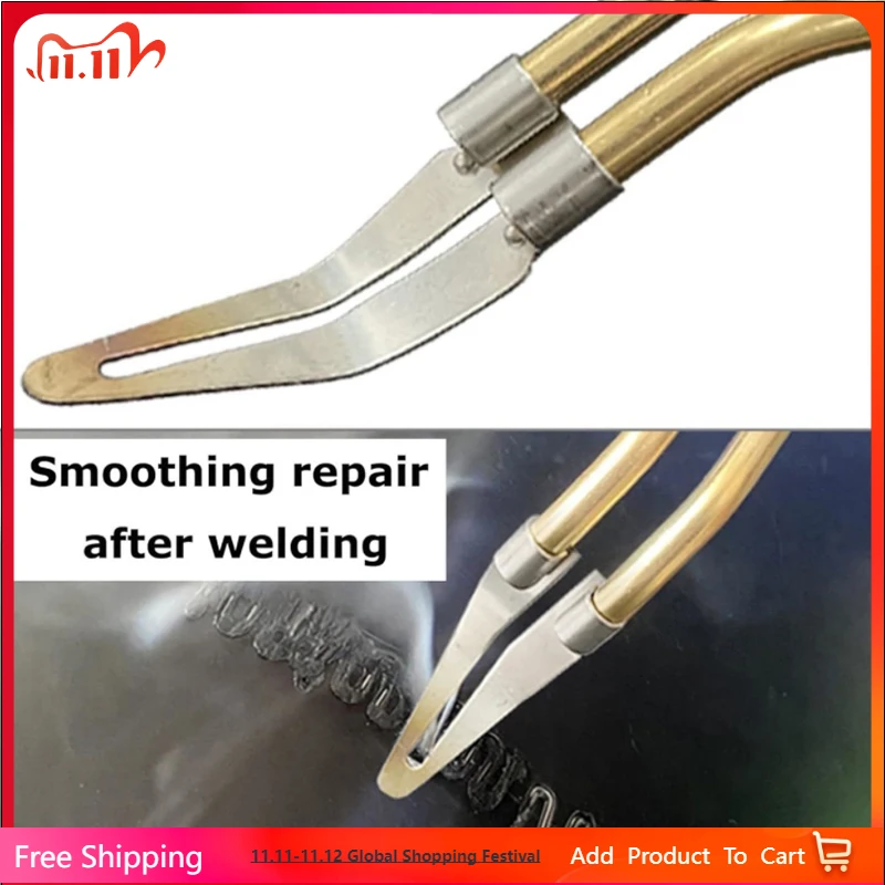 

2PCS Smooth Head Adjustable Soldering Repair Iron Smooth Head 45 Degree Elbow Design For A Variety Of Welding Tools