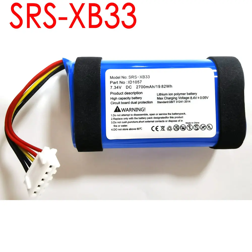 

New Rechargeable Lithium ion Battery Pack for Sony SRS-XB33 SRS-X33 ID1057 Bluetooth Audio