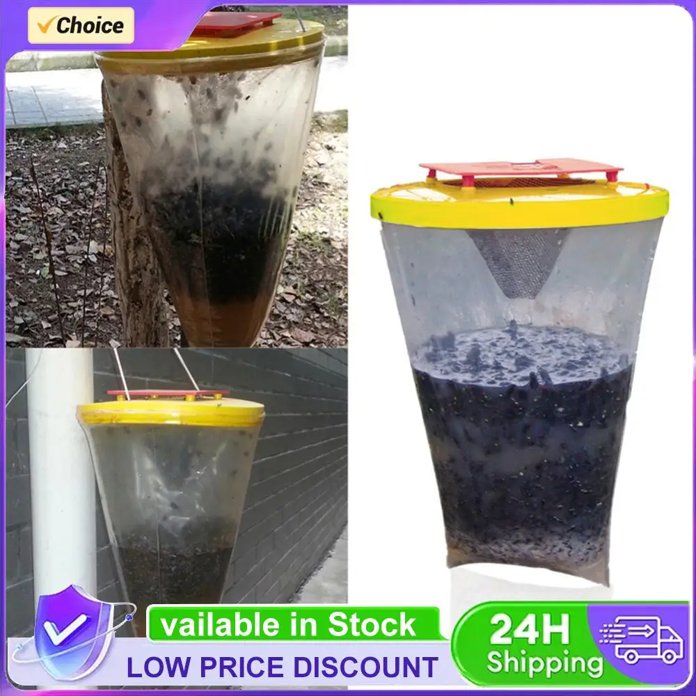 Trampa para Moscas y Avispas, Bolsa Desechable con Atrayente para Moscas, Bolsa Colgante para Atrapar Moscas, Ideal para Parques/Cantinas/Restaurantes/Granjas al Aire Libre