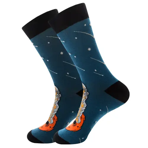 1 Pair New Happy Mens Socks Women Novelty Cartoon Sock Combed Cotton Funny Men's Big Size Crew Hip Hop Thick Long Socks - Image 17
