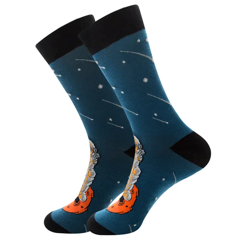 1 Pair New Happy Mens Socks Women Novelty Cartoon Sock Combed Cotton Funny Men's Big Size Crew Hip Hop Thick Long Socks - Image 17