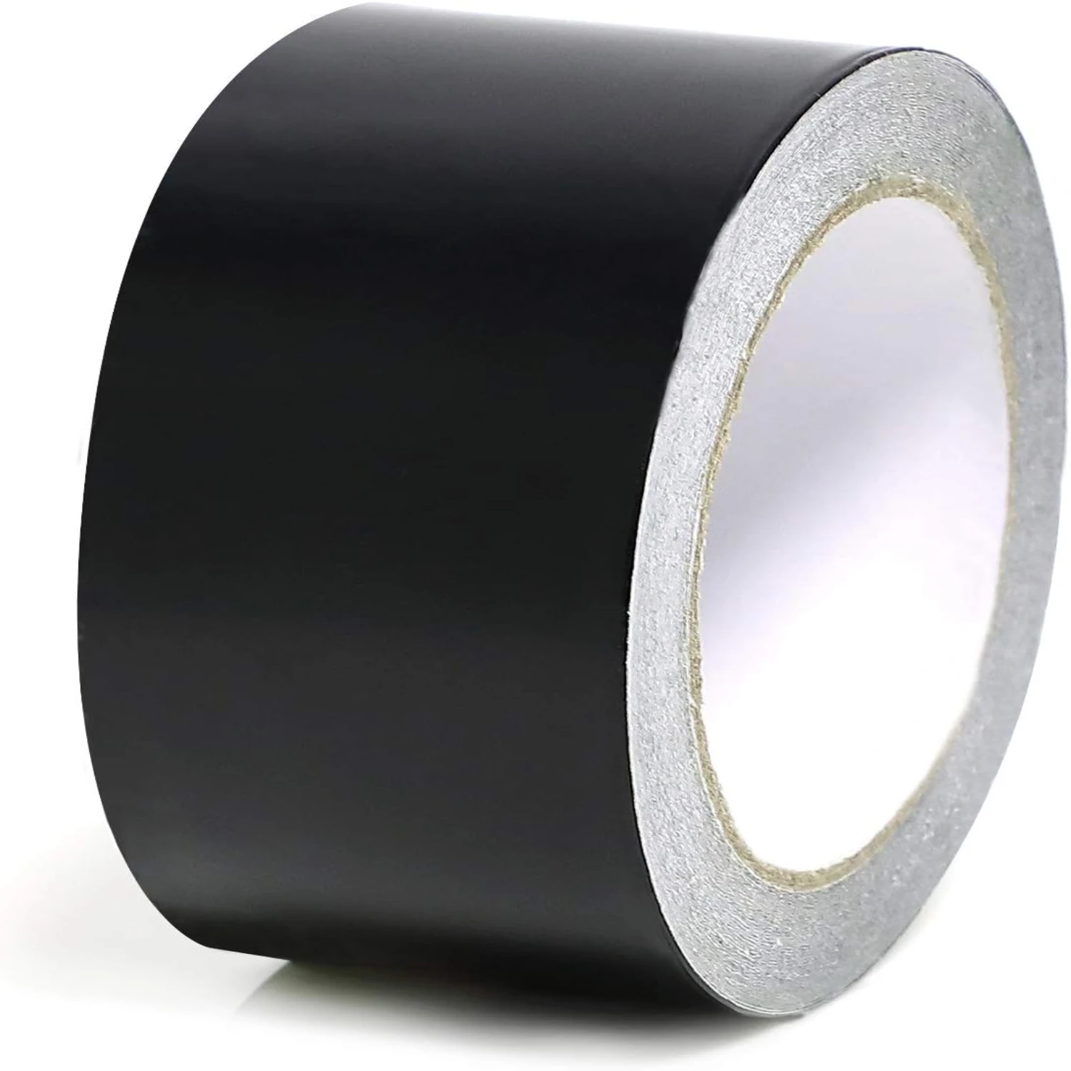 Aluminum Black Foil Tape 2 Inch x 64 Feet .9 Mil Thick Black Adhesive Aluminum Foil Tape High Temp Heavy Duty Adhesive HVAC Seal