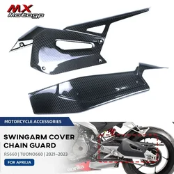 100% Carbon Fiber Chain Belt Guard Left Swingarm Cover Protector For Aprilia RS660 Tuono 660 2021-2023 Motorcycle Accessories
