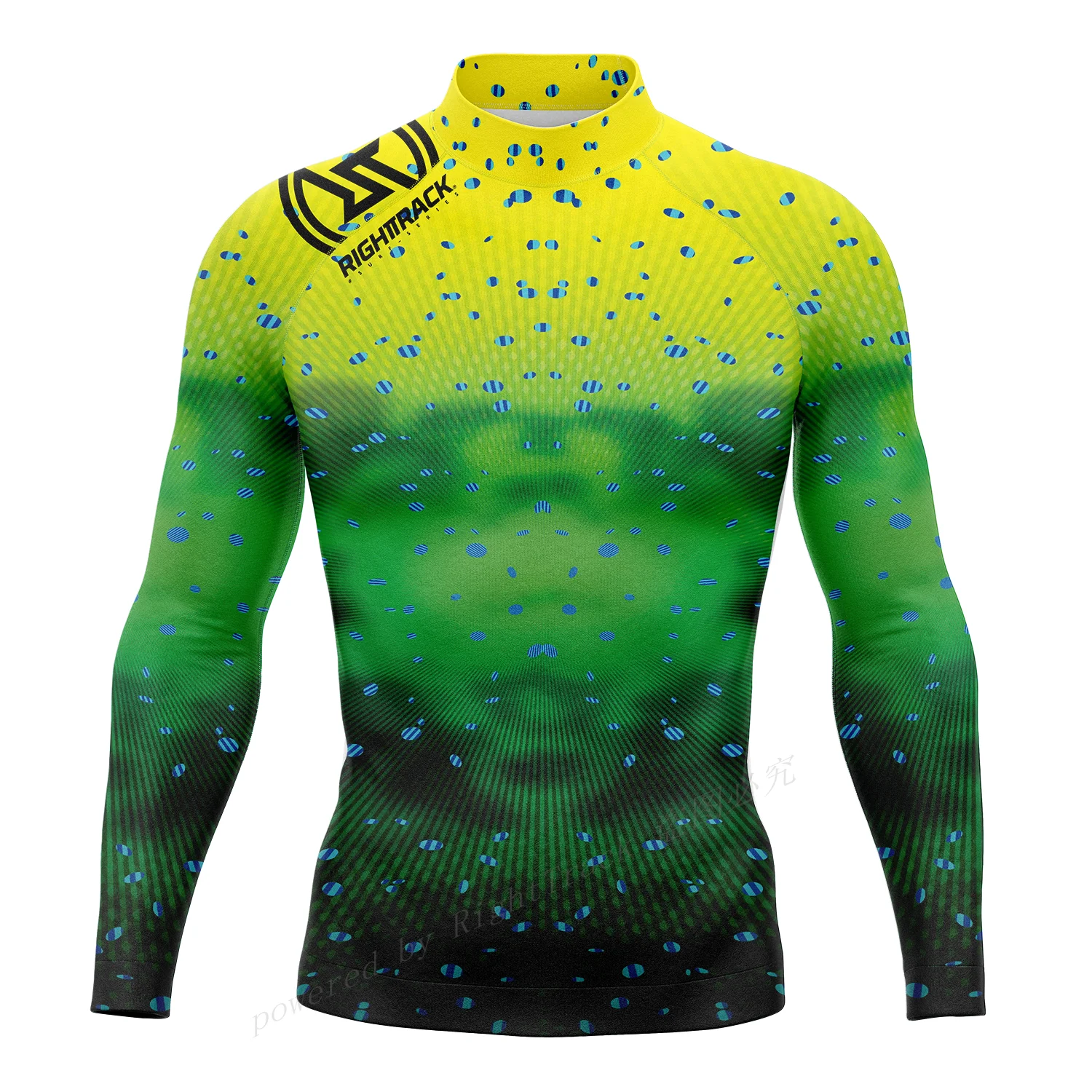 Rashguard camisas de manga larga de Surf para hombre, tela de LICRA con protección solar, sudadera de Surf, traje de baño de rightrack con