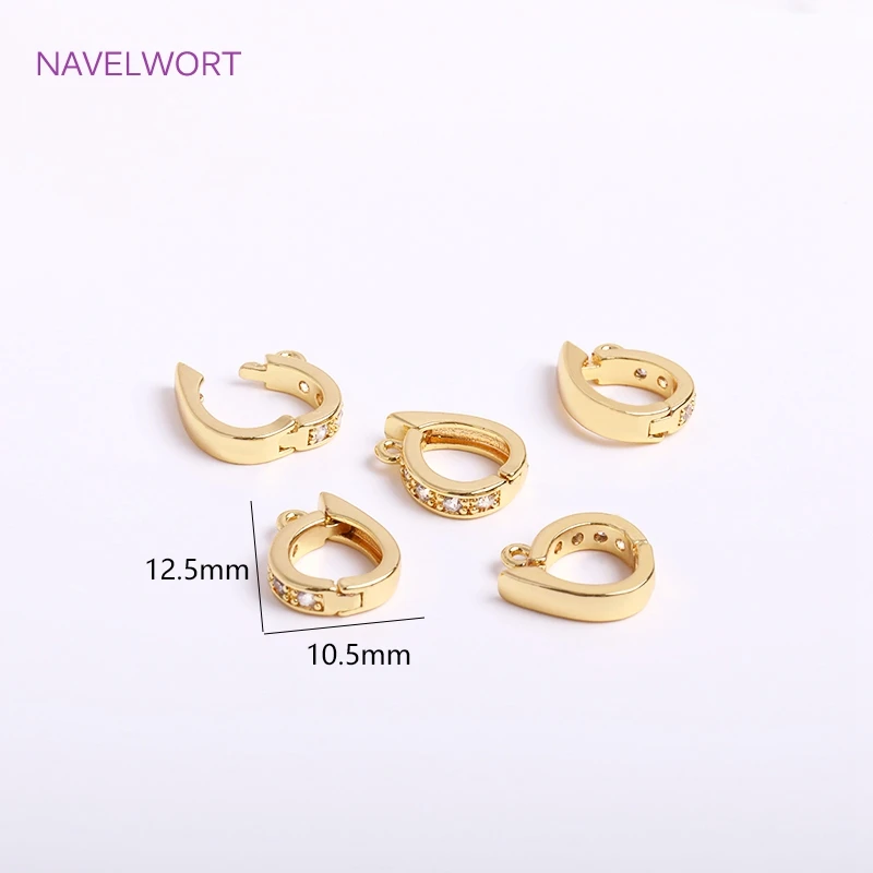 Trendy 18K vergoldet Klapp Halskette Enhancer für DIY Halskette Herstellung Zubehör Messing Anhänger Bail Schmuck Materialien Großhandel – Detail 29