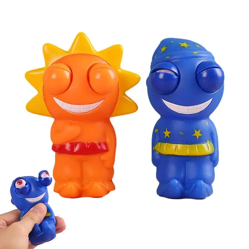 

Out Eyes Squeeze Doll Cartoon Moon/Sun Antistress Toy Stress Relief Kid Toys Shocking Prank Children Gifts