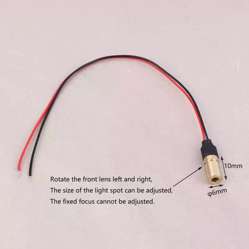 /TPz/1/3Pcs Low Power 1MW/5MW Red Laser Module 650nm Diameter 4mm Adjustable Focal Length Red Laser Head Point Locator