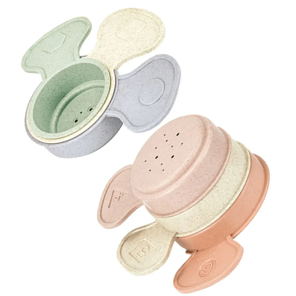 Ampulheta intelectual empilhada copo crianças brinquedos bebê empilhamento copos da criança plástico empilhável para nidificação