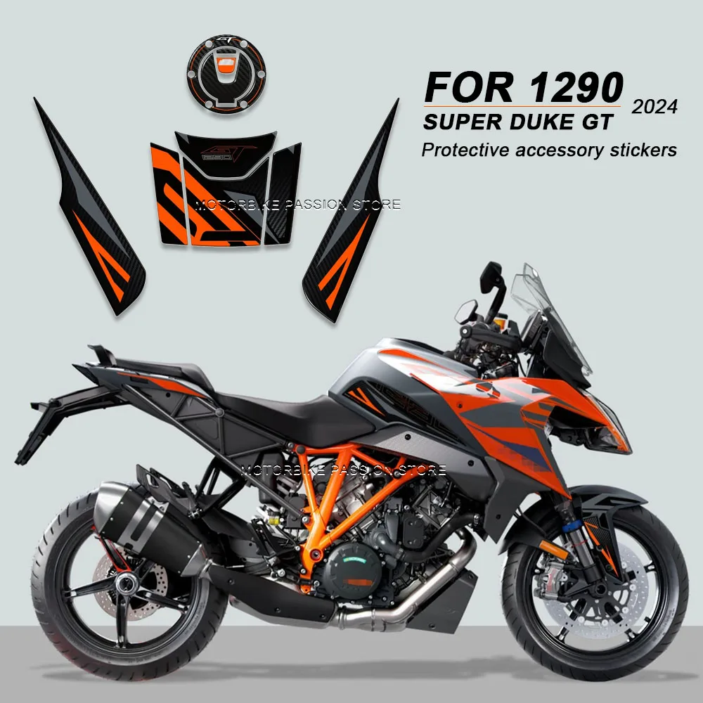 For 1290 Super Duke GT 2024 Motorcycle Tank Sticker Decal 1290 Super Duke GT Whole Car Sticker Kit Waterproof