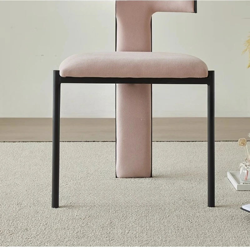 

Home light luxury restaurant art island dining table chairs, solid wood desk makeup stool