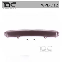 Actualización para 1/10 WPL D12 Sun Hat Rain File acrílico transparente negro piezas de camión Voitur 1/10 RC Car Pickup simulación Decoración
